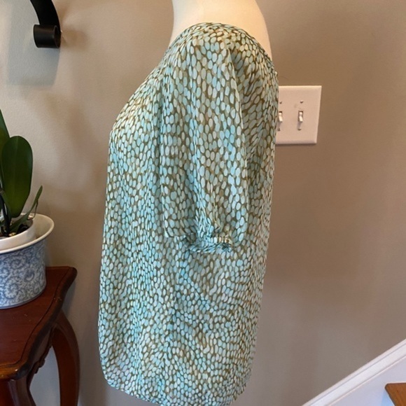 Cabi Green Pebble Blouse XS - Picture 6 of 8